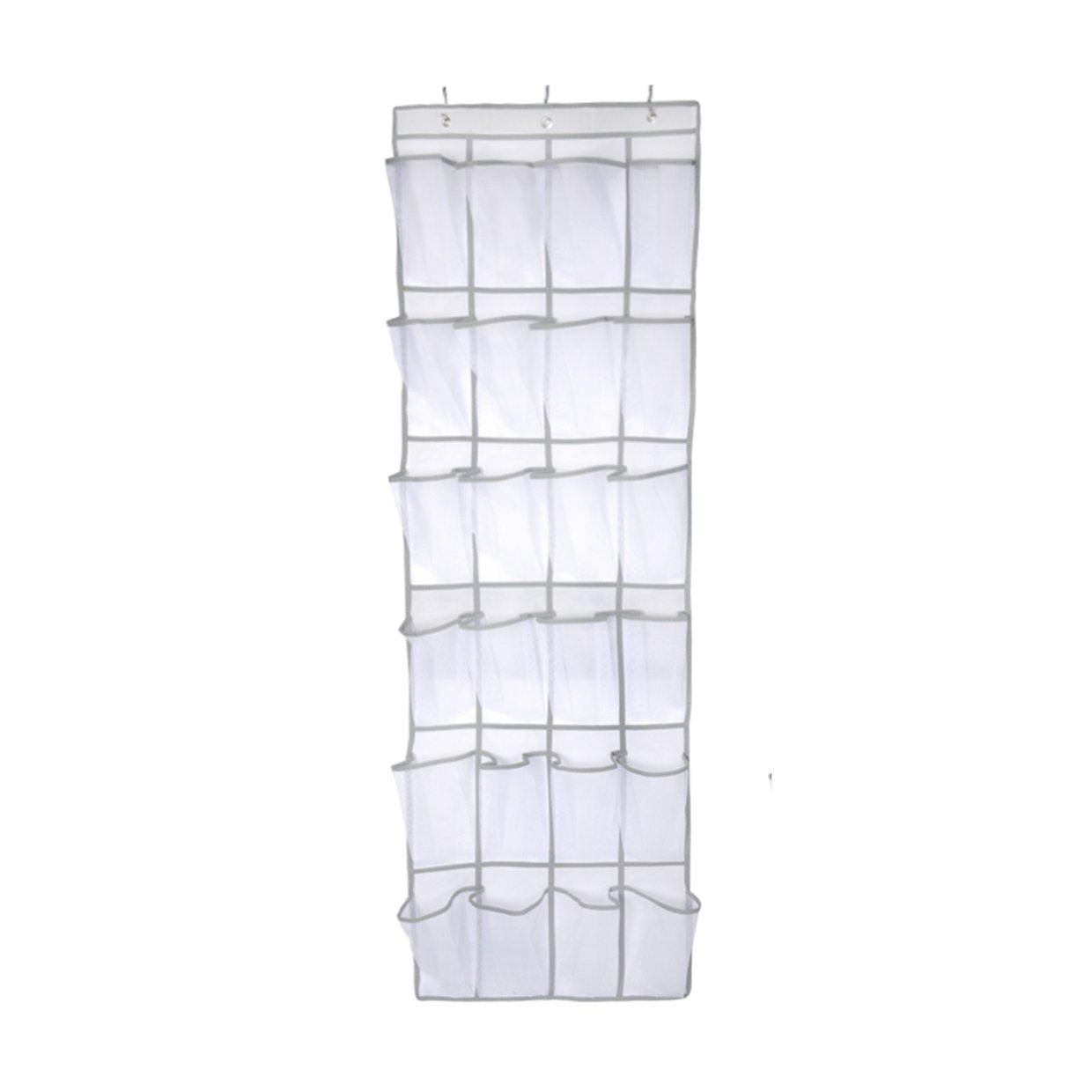 24 Lattice Shoes Organizer Space Saving Non-Woven Nylon Hanging Storage Bag