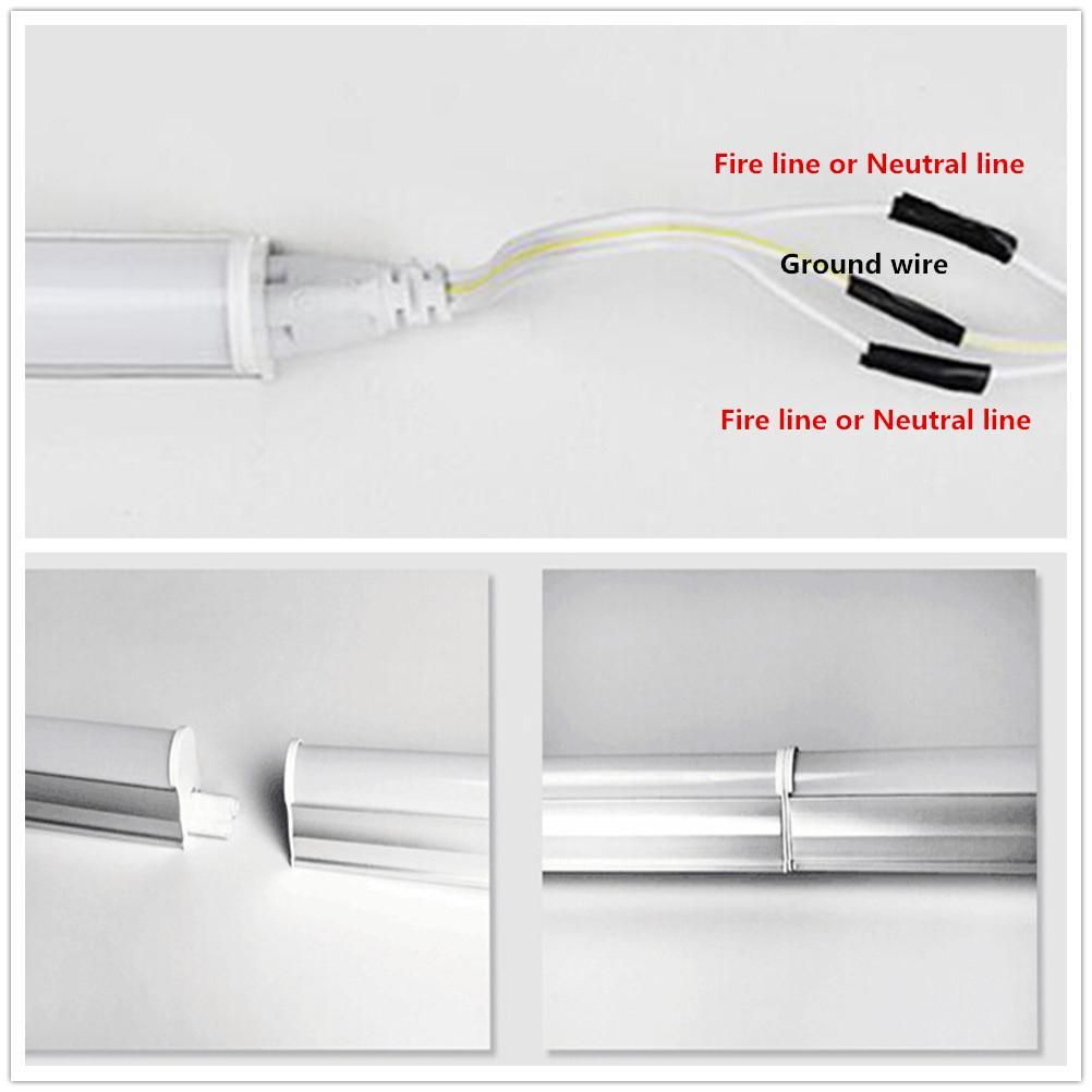 AC220-240V 30cm LED Tube T5 Integrated Light LED Fluorescent Tube Wall Lamp