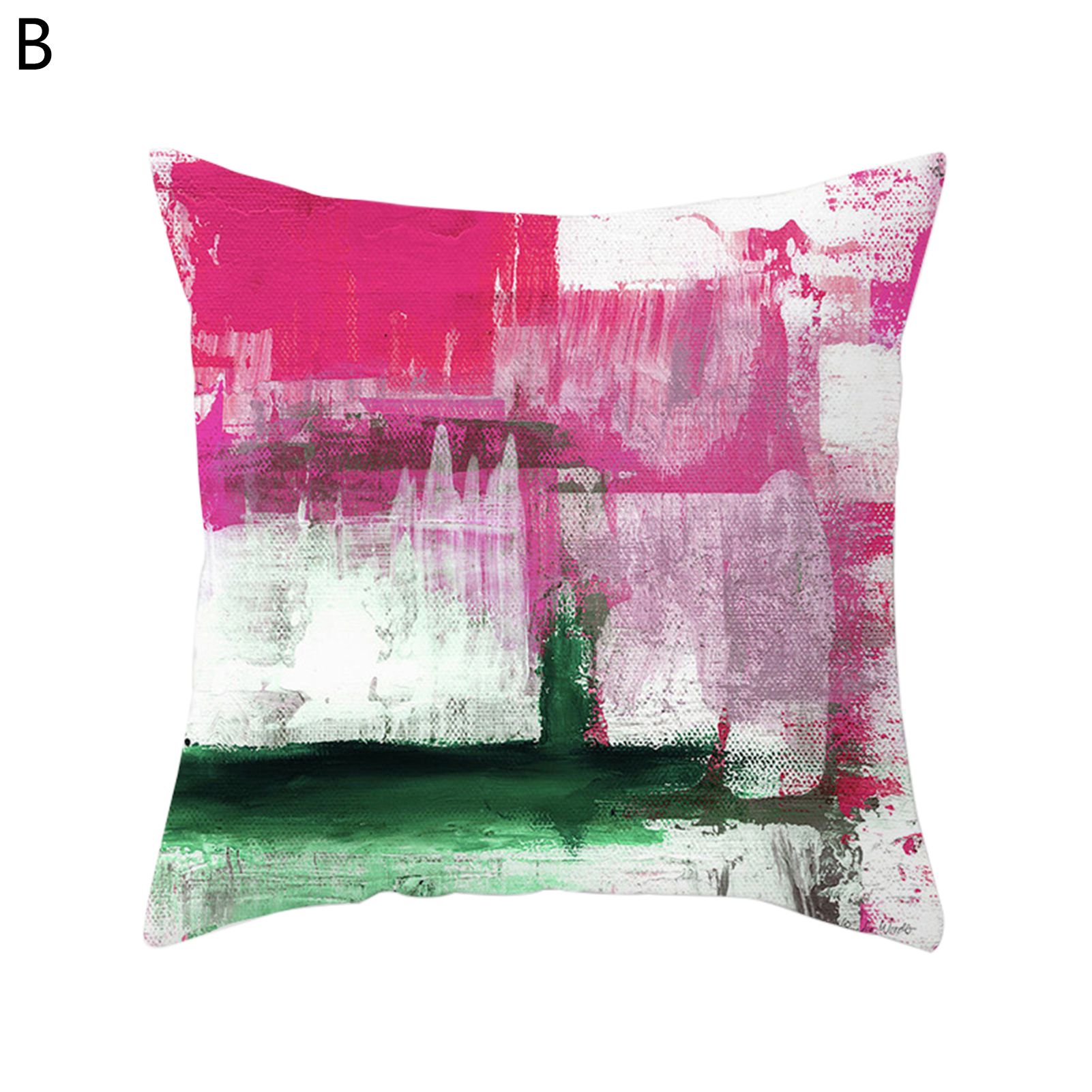 Cushion Throw Cover Soft Texture Abstrt Oil Painting Cushion Throw Case