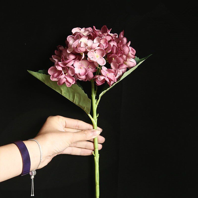 Silk hydrangea Bride bouquet wedding home new Year decoration accessories for vase flower arrangement Artificial flowers