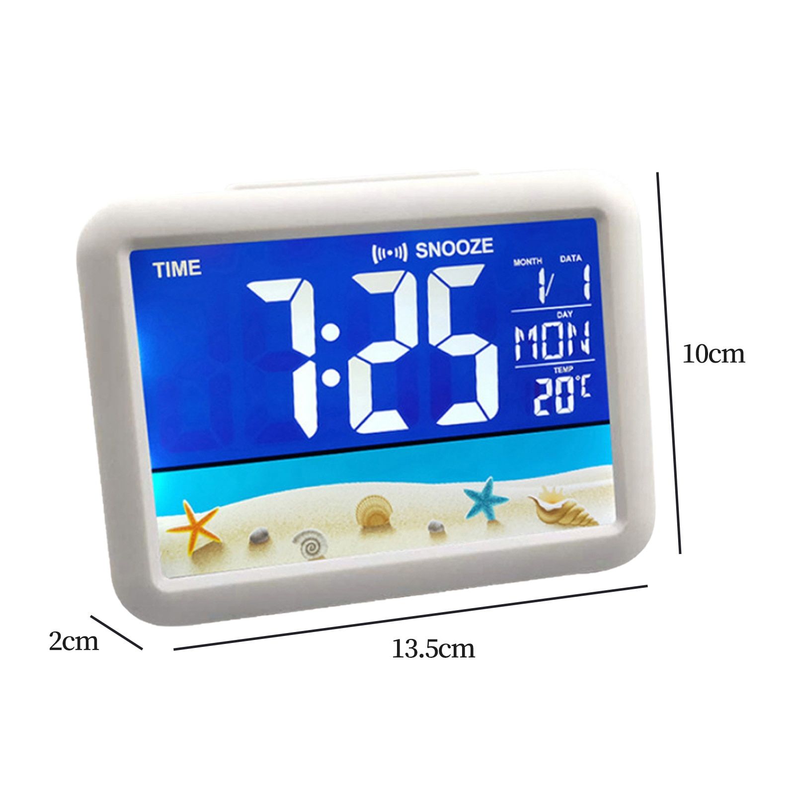 LED Color Screen Alarm Clock Thermometer Time Date Weather Station Forecaster Temperature Display Calender Table Digital Clock