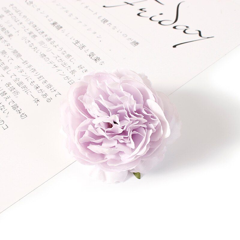10pc 8cm peony Artificial Flower Silk Fake Flower For Wedding Home Decorative Flowers DIY Wreath Gift Box Fake Flower Decoration