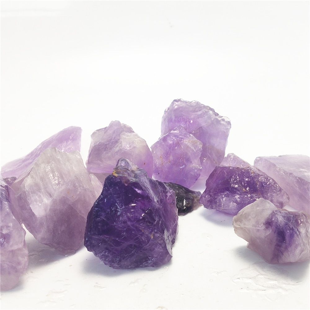 Natural 50g Bulk Raw Stone Dark Amethyst Irregular Rock And Purple Mineral For Chakra Healing Specimen Collection Garden Decor