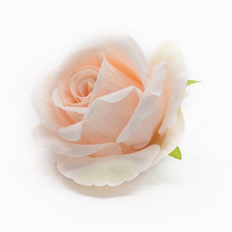 5pcs 9cm Flannel fake roses head home decoration accessories wedding decorative flowers wall Artificial flowers for scrapbook