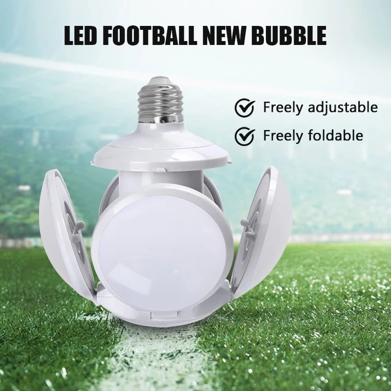LED Folding Football UFO Lamps Bulb Super Bright High Power5 Leaf 30W , for Bedroom Restaurant Study Room Mall
