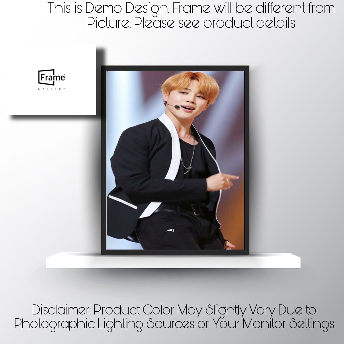 Kpop BTS Jimin Wall Frame / BTS Park Ji-min Photo Frame for Home Decor - Photo Frame