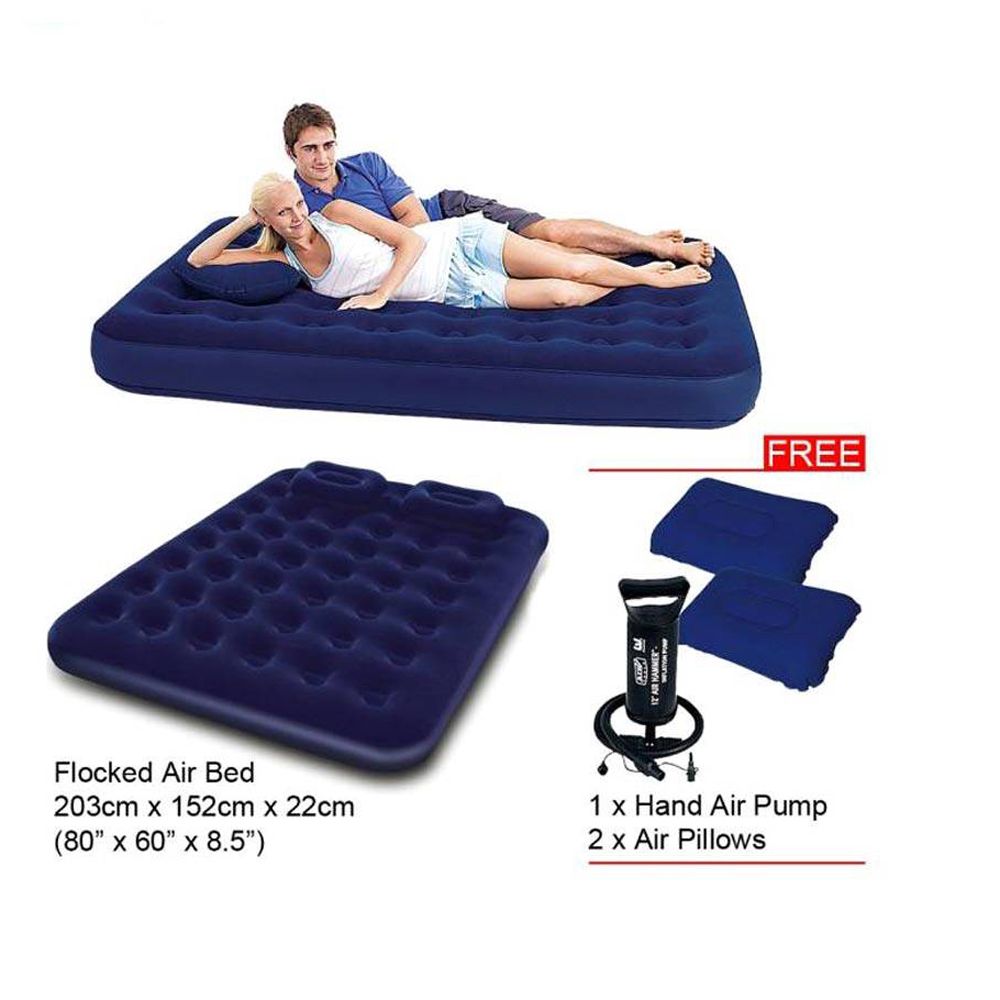 Double Air Bed With Pumper