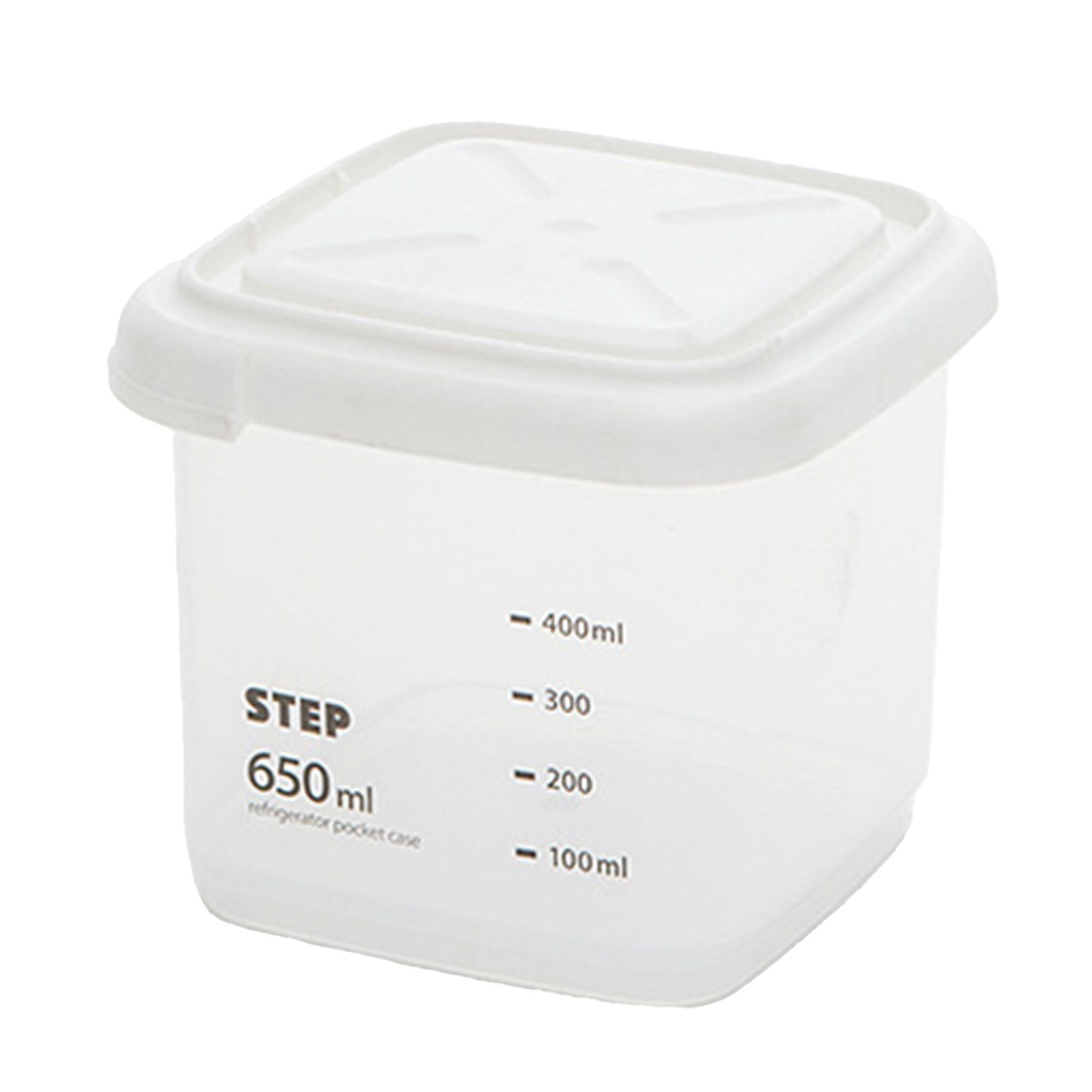 Cereal Container Transparent Scale Mark Style Food Sealing Jar