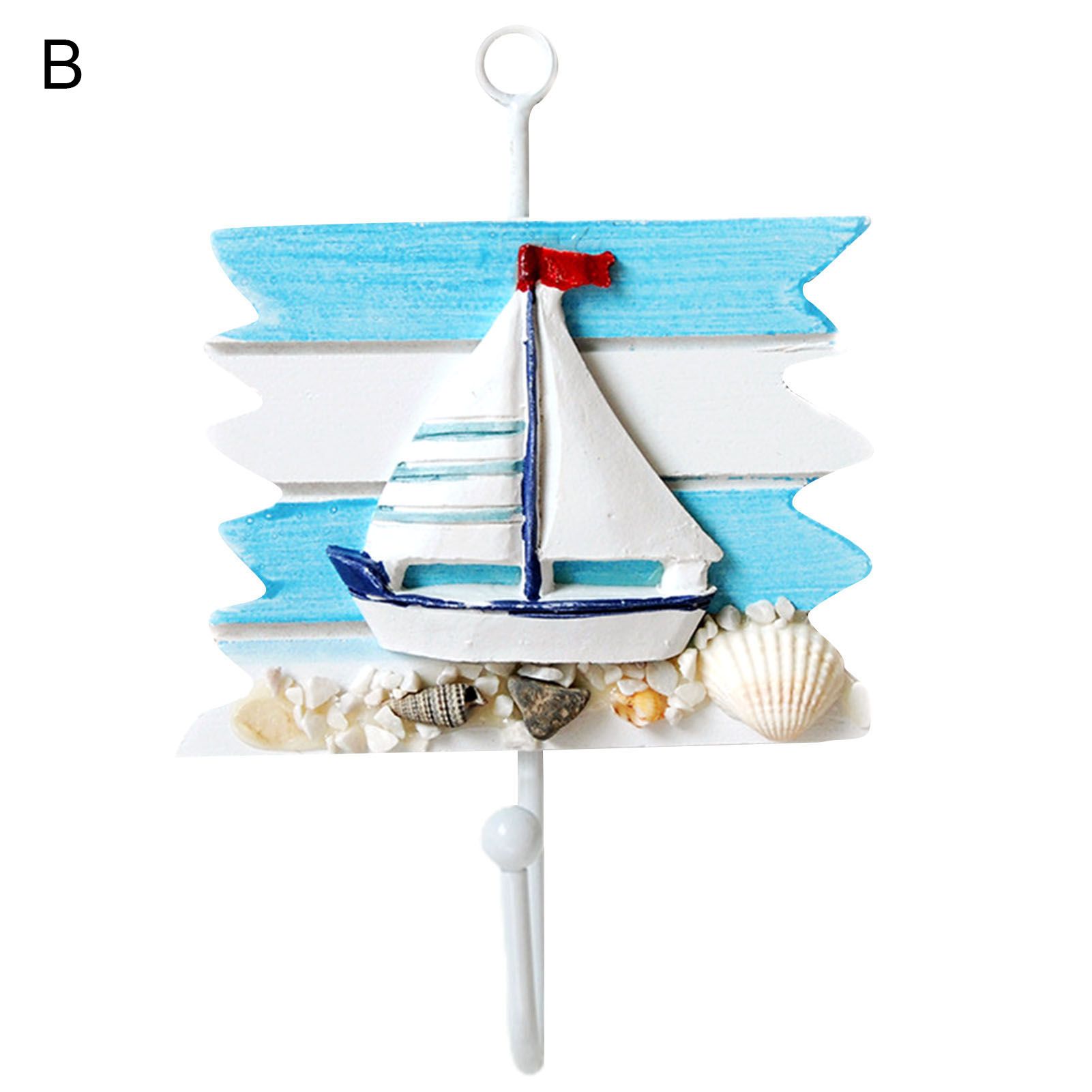 Organizer Hanger Eye-catching Nautical Sailing Fish Utility Hanger Organizer
