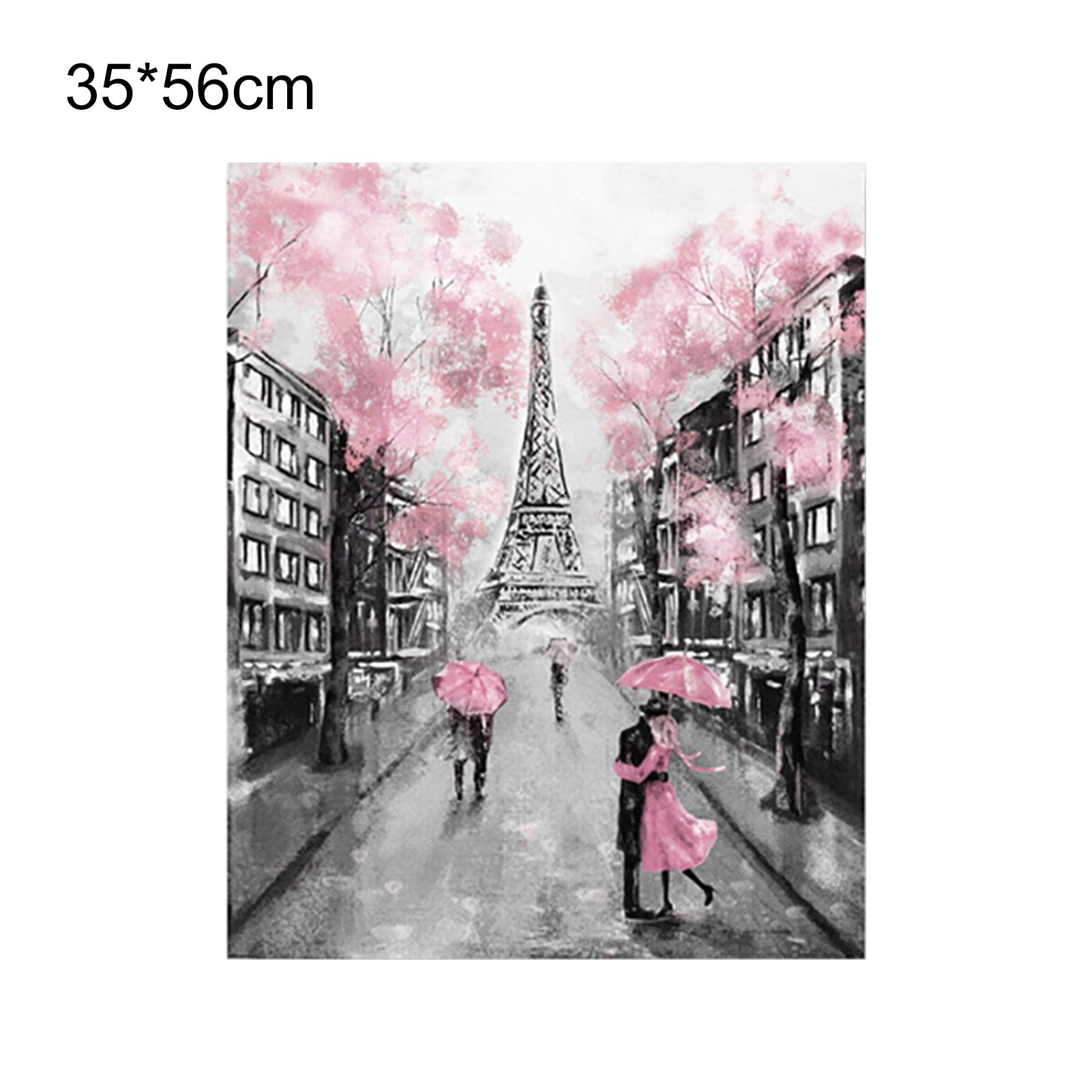 Eiffel Tower Pattern Painting Fadeless Canvas Paris City Wall Art Posters for Gift