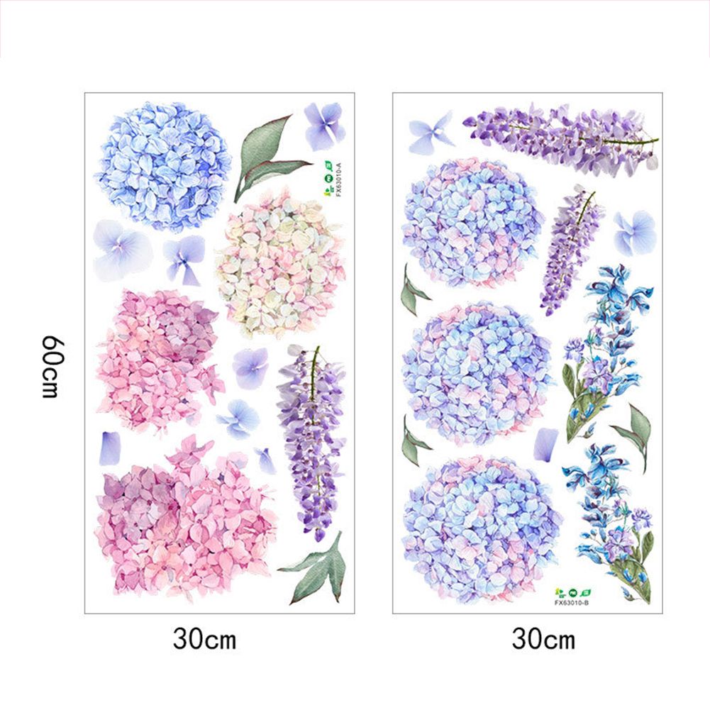 Lavender Flower Ball Home Wall Sticker Living Room Removable Decal DIY Decor