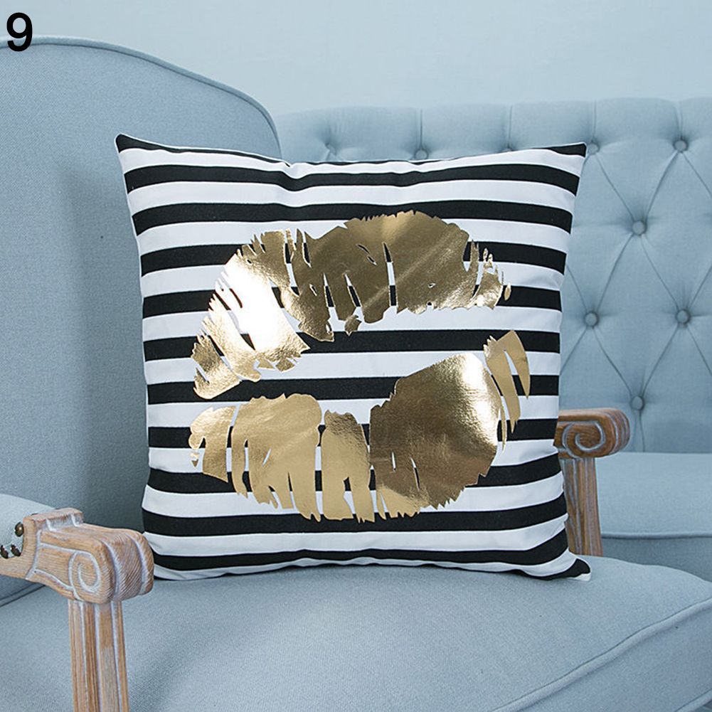 18inch Pineapple Love Bronzing Throw low Case Cushion Cover Home Sofa Decor