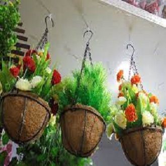 Artificial Plastic Flowers with (Cocanut) Narikel Jhuri for Home, Wedding, Mall Office and Various Activities
