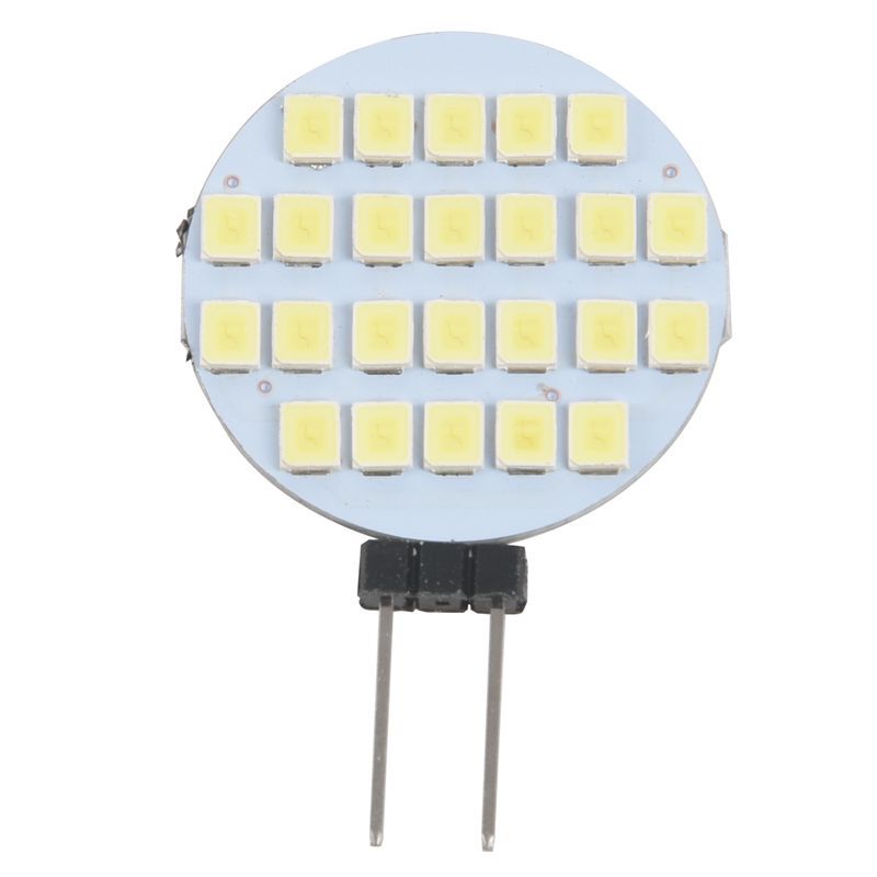 12V 24 SMD LED G4 Base White Camper Marine Light Bulb(null)