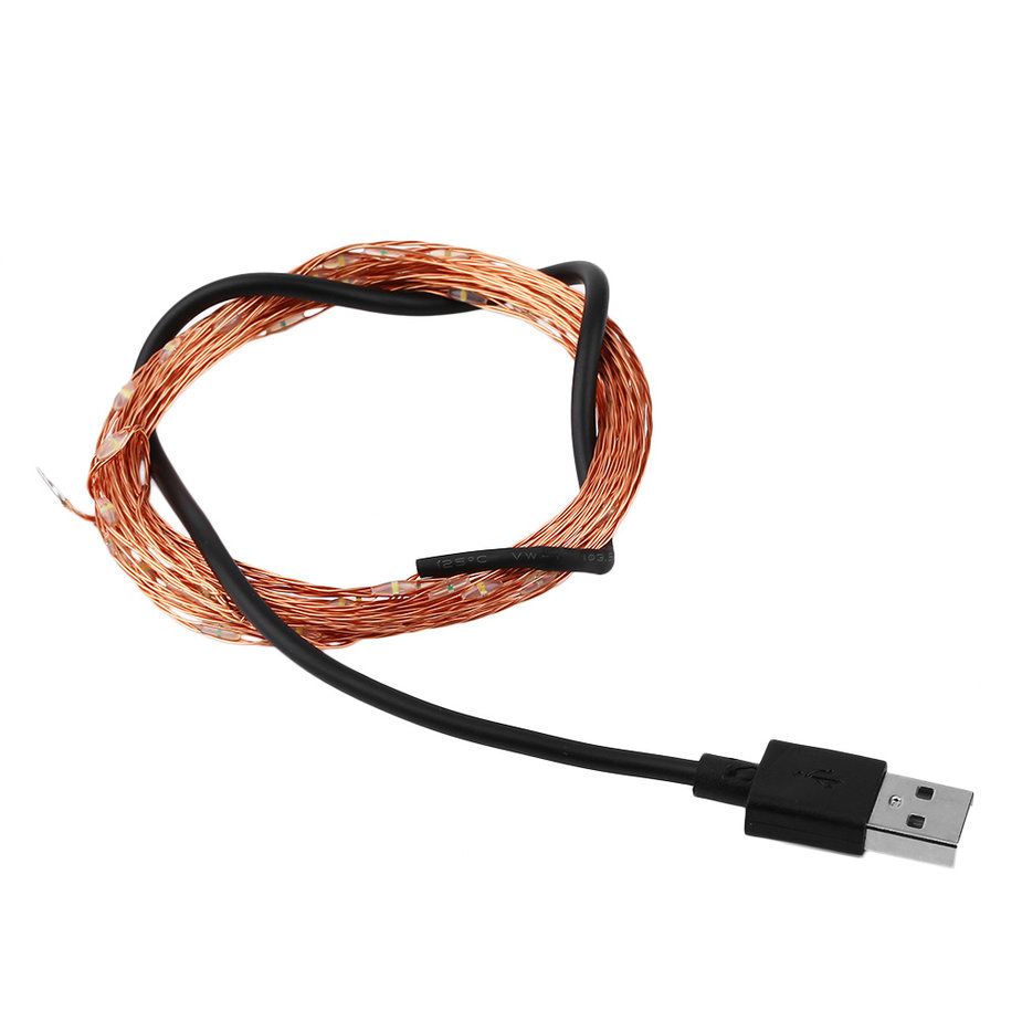 5M 50LED Waterproof IP66 LED String Light DC5V USB Outdoor Decoration Light