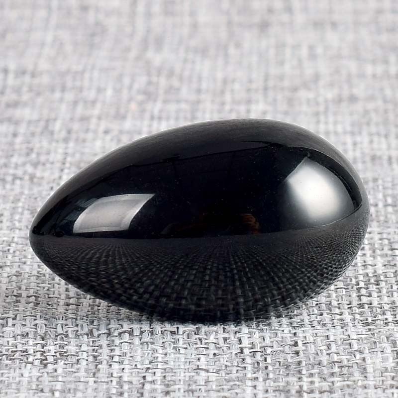 Natural Black Obsidian Spheres With Wooden Stand Base Natural Gemstone Crystal Healing Chakra Reiki Ball