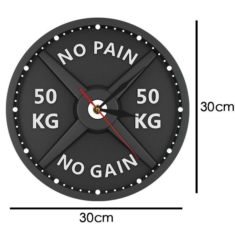 Strongman 50KG Creative Wall Clock Circular Silent Acrylic Clock