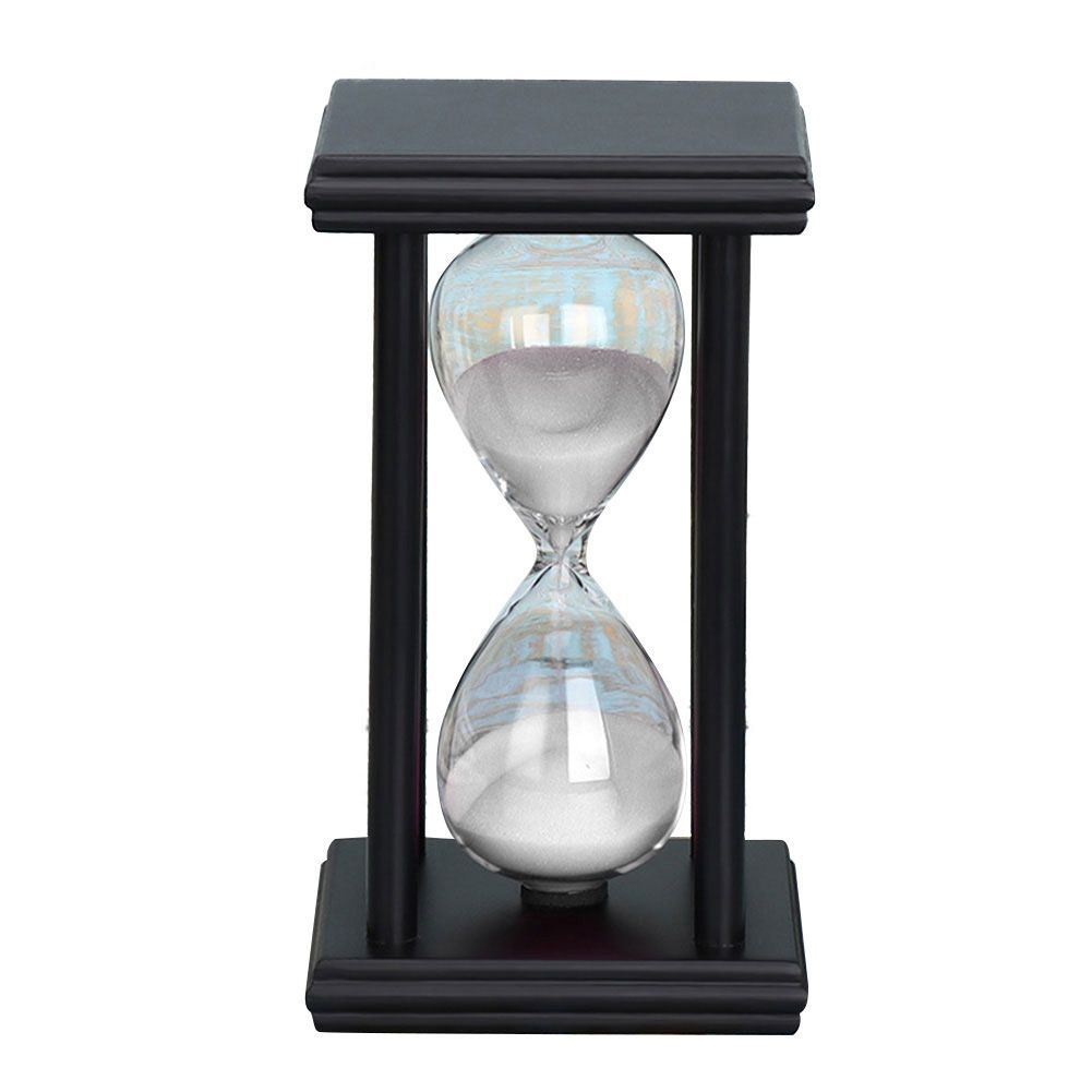 45/60min Wooden Sand Clock Sandglass Hourglass Timer Kitchen School Home Decor