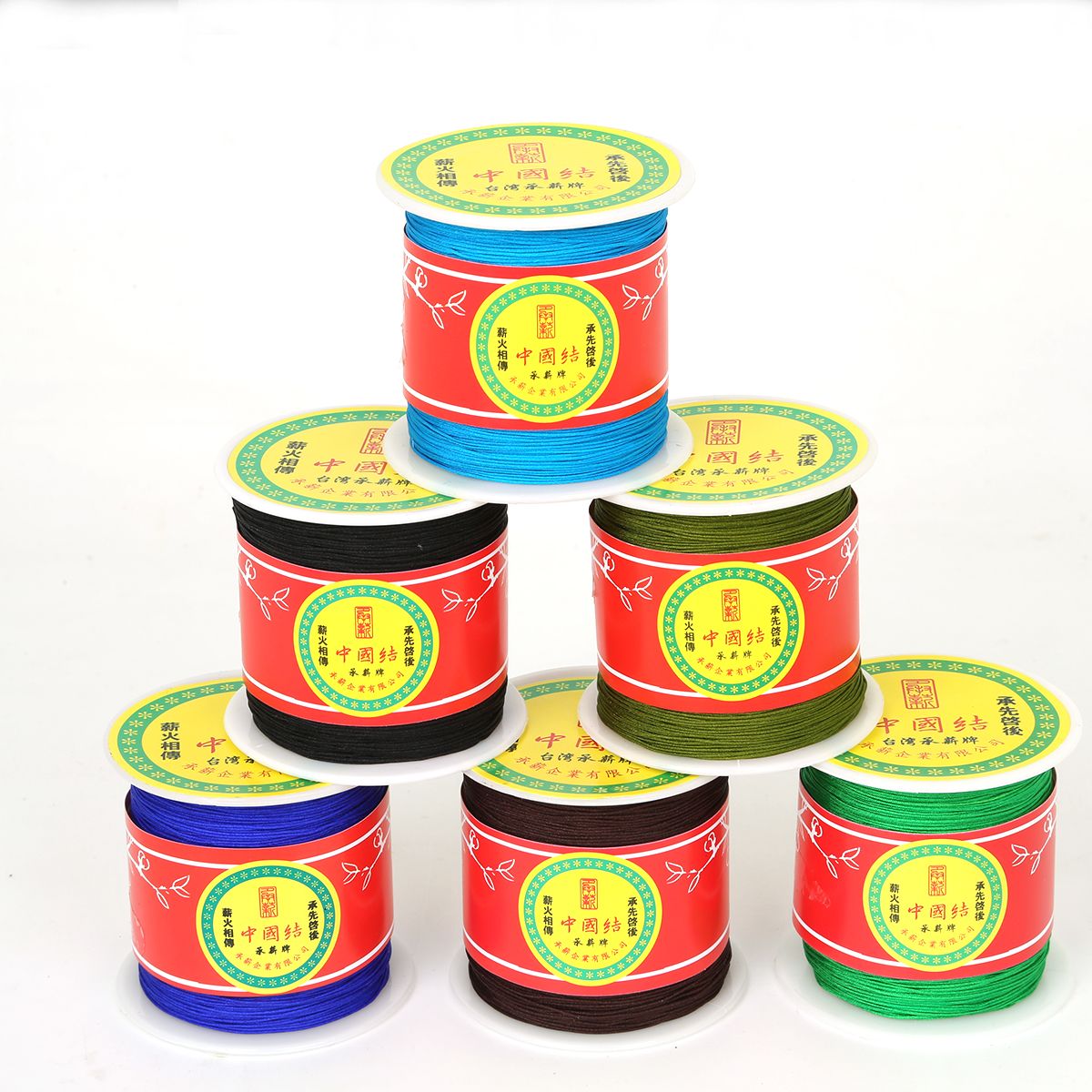 100-300 yards B Wire Jade Wire Chinese Knot Rope 0.4-1.5mm Silk Satin Rope Nylon Rope DIY Hand Woven Rope