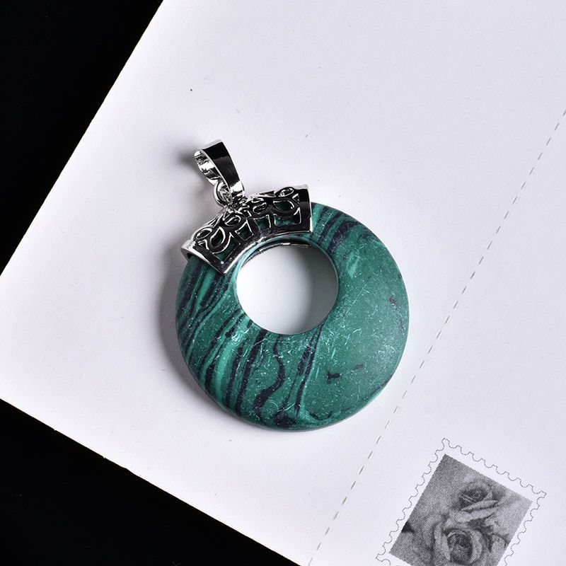 1PC Natural Crystal Pendant Pendant Quartz Mineral Jewelry Couple Decoration Christmas & DIY Gifts Accessories Men and Women
