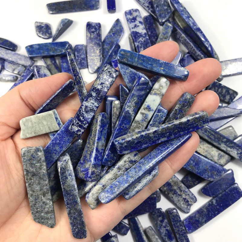 50g Rough Natural Lapis Lazuli Stones Crystals Long Stone Healing