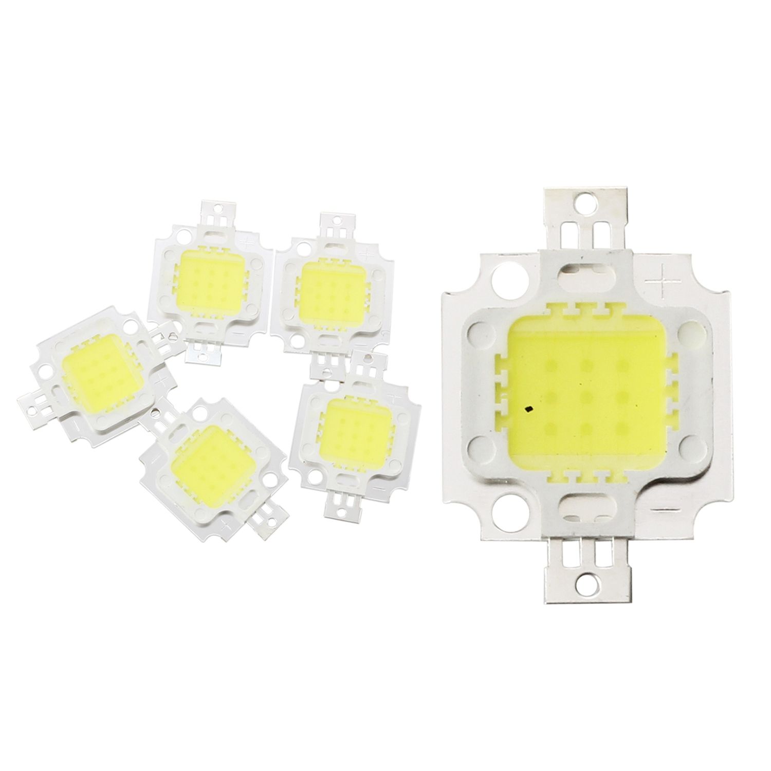 5 x High  10W LED Chip Birne Licht Lampe DIY Weiss 750LM 6500K & 5 Pcs 10W High  White LED Light Lamp