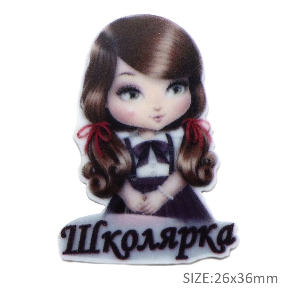 Mother Girl Flat Back Planar Resin Cabochon DIY Acrylic Ear Studs Accessories DIY  Case Headband,5Yc17769