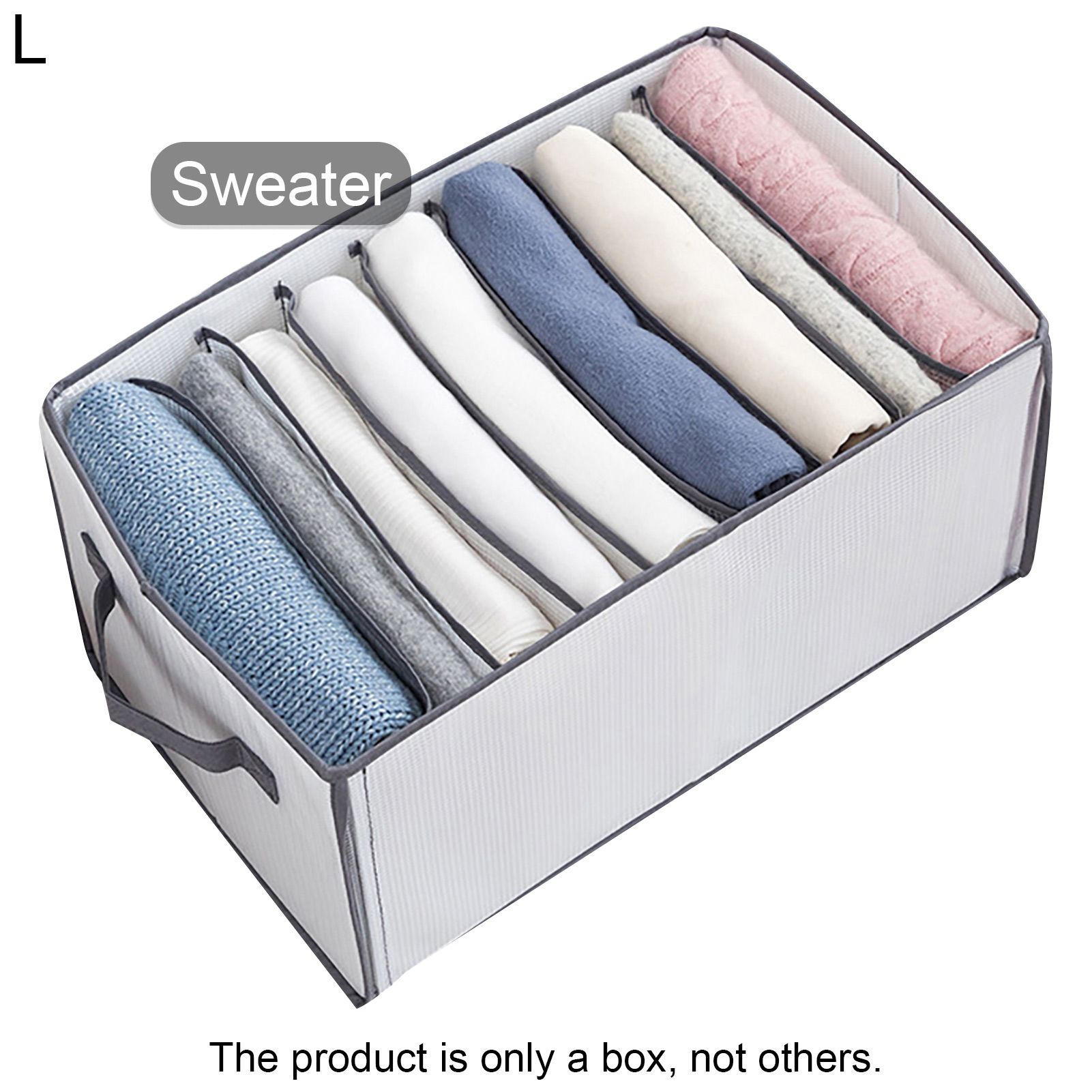 Clothes Organizer Separate Compartments Underwear Divider Multi Grids Storage Box