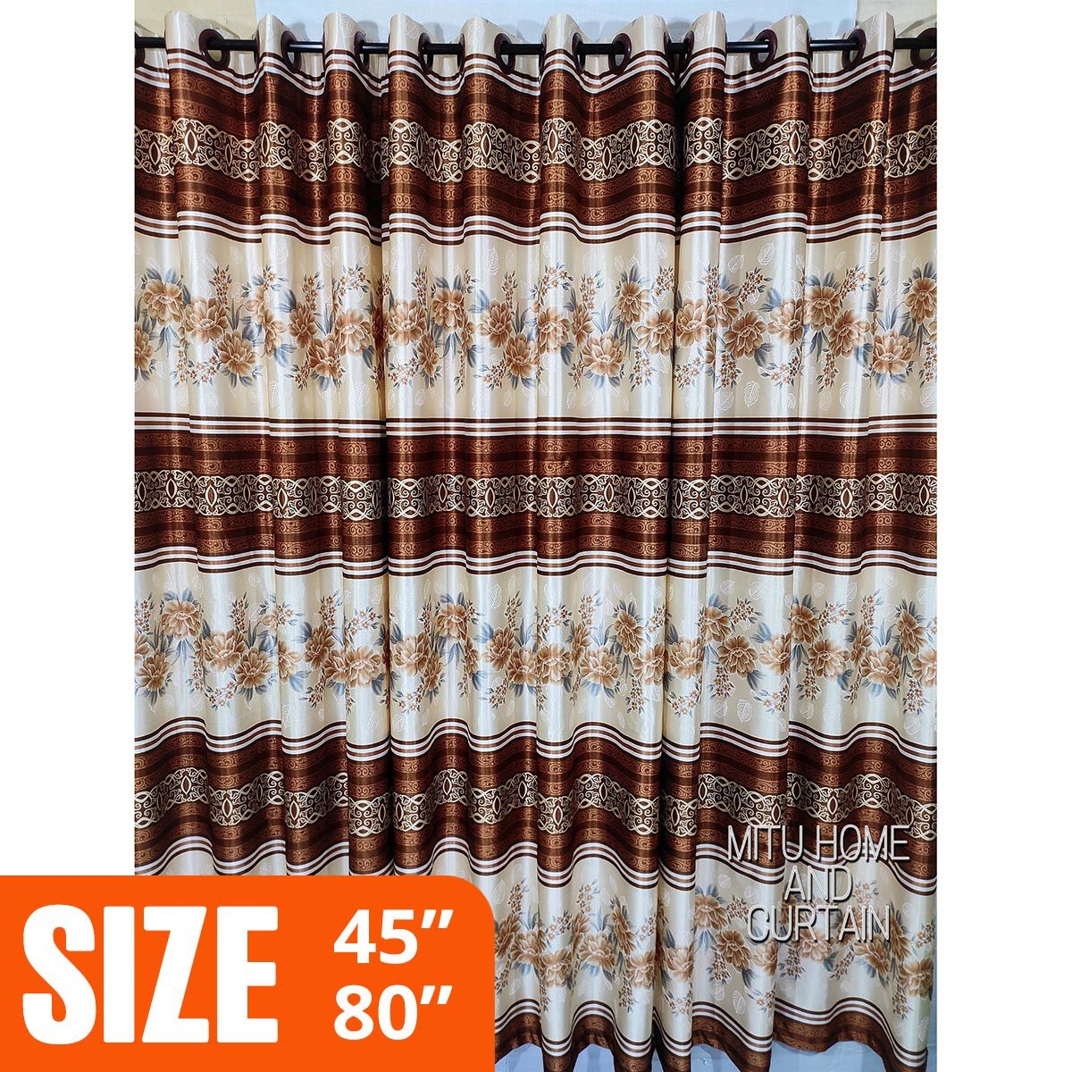 Curtain Porda Synthetic curtains Curtains for window Indian porda 45*80 inch standard size 1pcs Blue , Red ,  Purple , Brown , Maroon , White , Pink , Green , golden