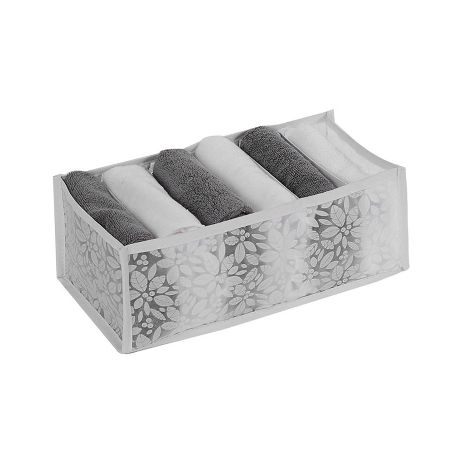 Bra Storage Box Foldable Collapsible Dresser Dividers Drawer Organizer