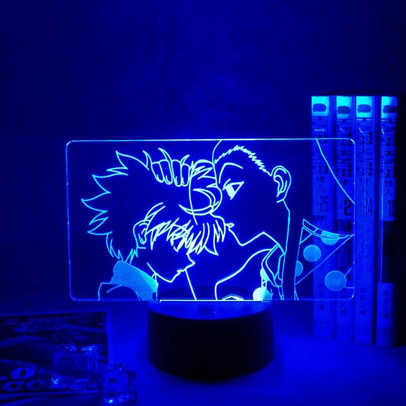 Anime Hunter X Hunter Killua Figure 3d Night Lamp for Kids Child Bedroom Decor Nightlight Manga Gift Night Light table lamp