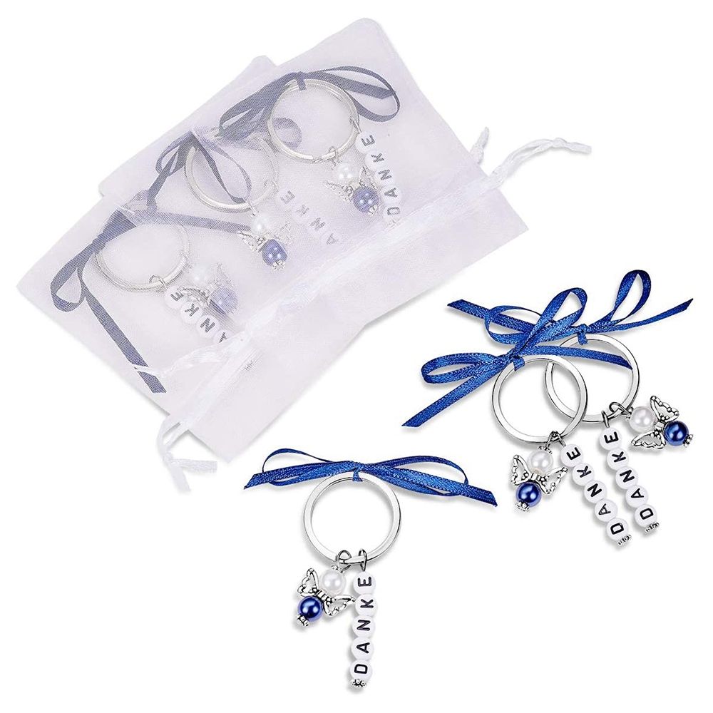 15 Keychain Organza Pouches Favors Wedding Baptism Christmas Birthday Communion Confirmation Gift