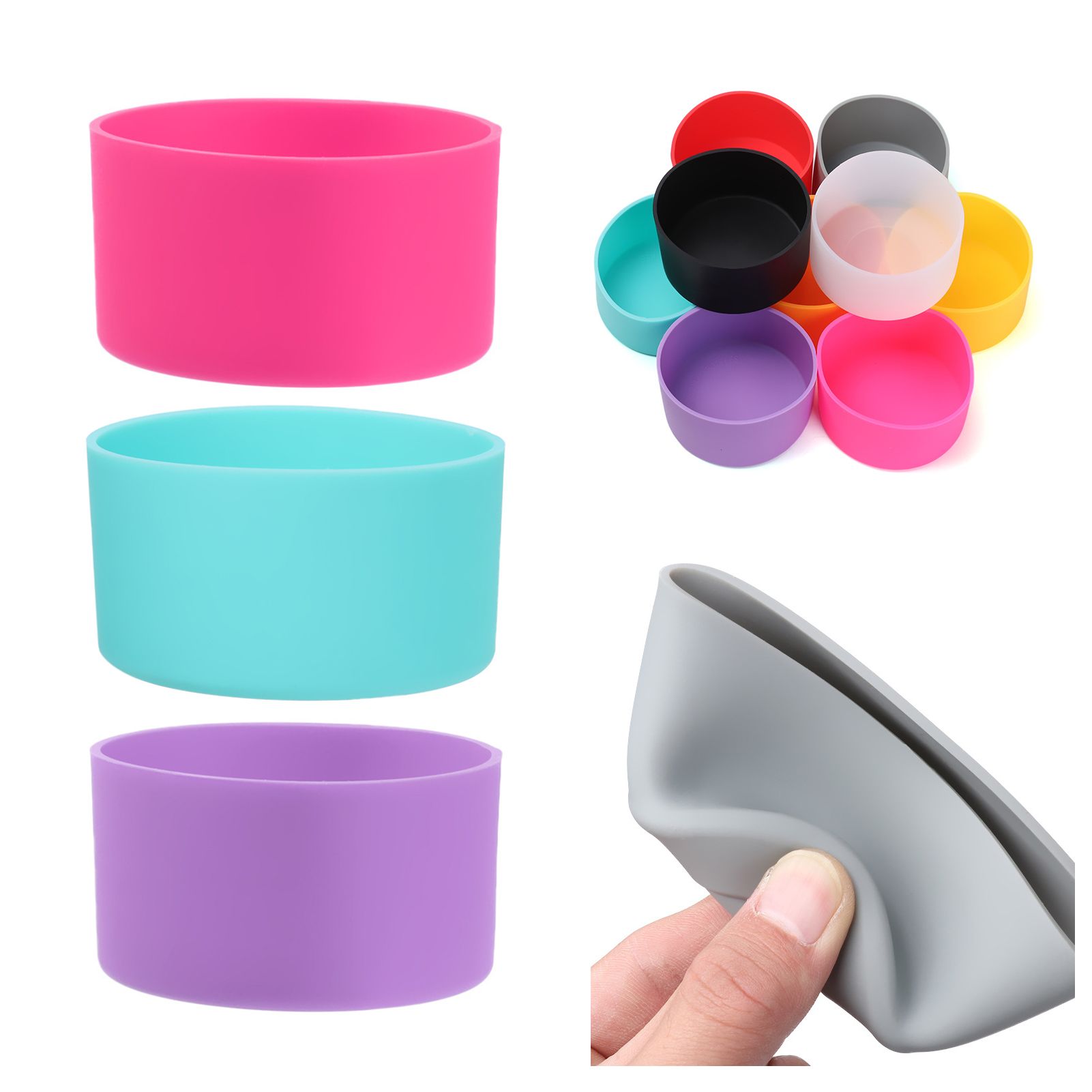 Bottle Bottom Sleeve Durable Flexible Round Edge Bottle Bottom Cover