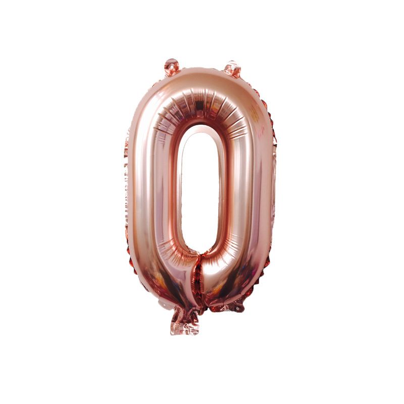 GC 16 Inch Foil Birthday Balloons Air Helium Number Balloon Happy Birthday Party Decoration Balloons None:gold 2