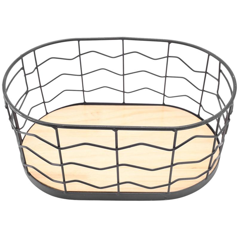 Simple Wrought Iron Storage Basket Books Clothing Fruit Storage Basket Home Storage Basket