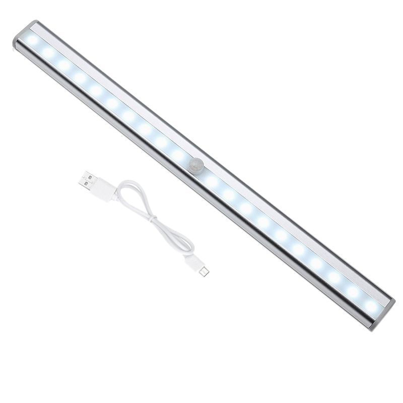 20 LED Night Light Cabinet Lamp with Motion USB Rechargeable Sensor