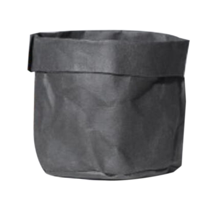 Black Succulents Planter Pot Washable Kraft Paper Flowerpot Creative Desktop Flower Pots Reuseable Multifunction Home