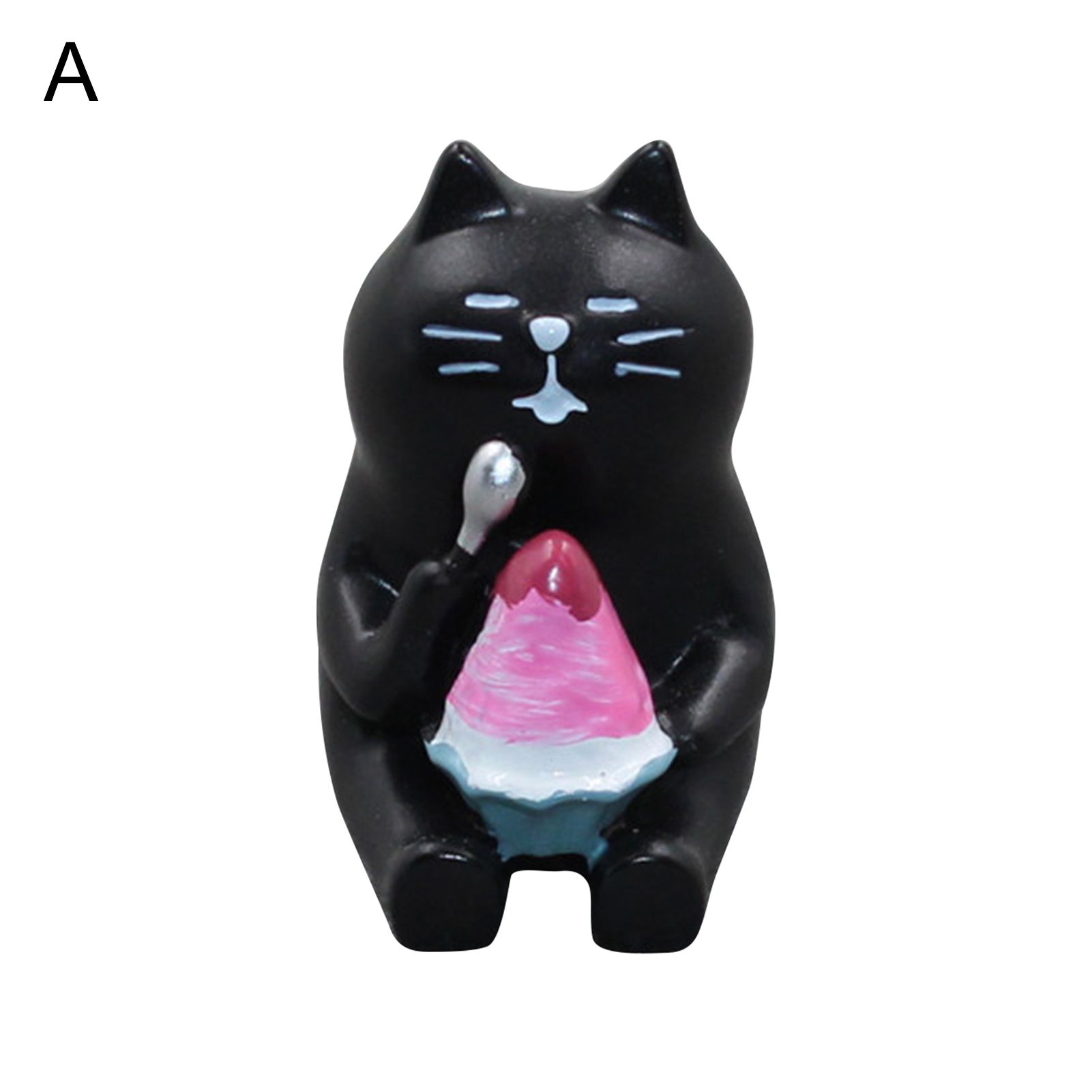 Ornament Supplies Handmade White Cat Eating Watermelon Ornament Crafts