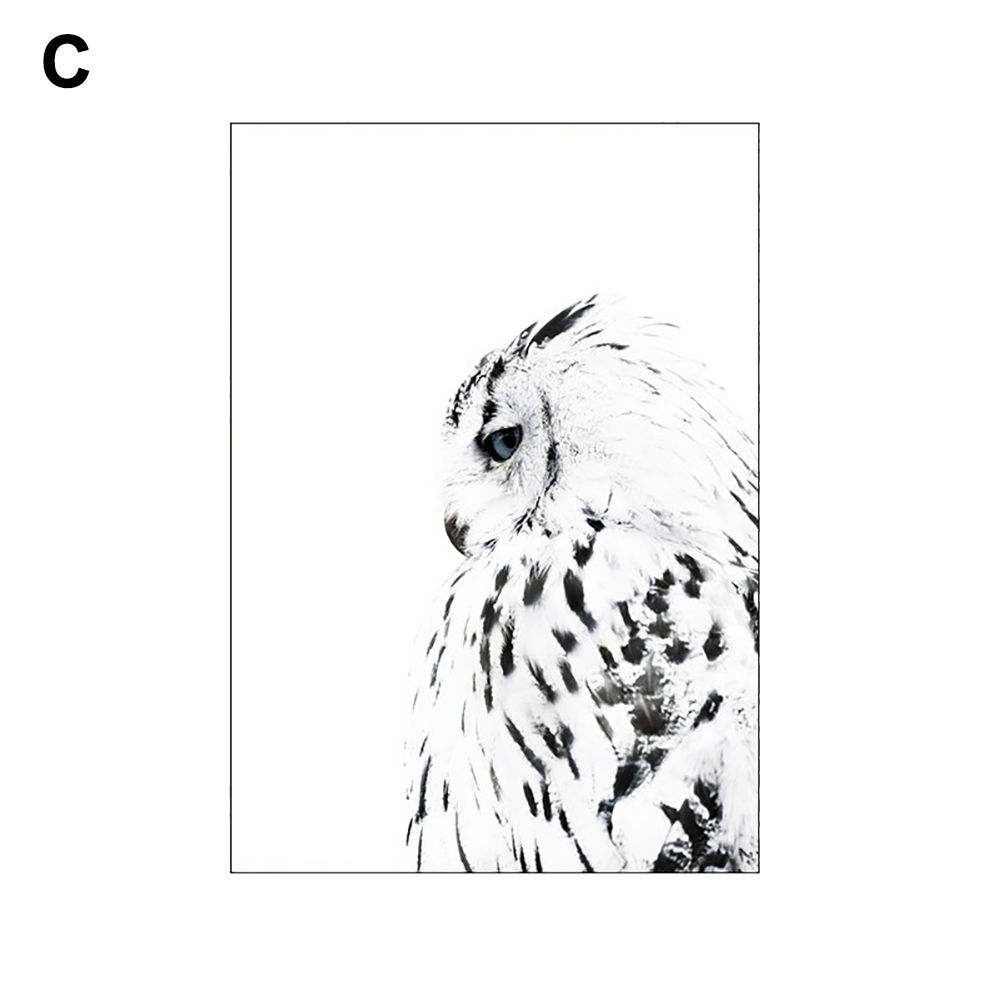 Nordic Proverb/Feather/White Hawk Canvas Art Print Wall Painting Poster Picture