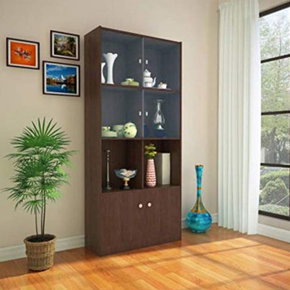 Andormahal (MDF) Showcase cum Bookshelf