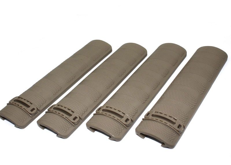 VULPO 4pcs/Set Troy Rail Cover For Picatinny Rail Airsoft BK/DE/FG