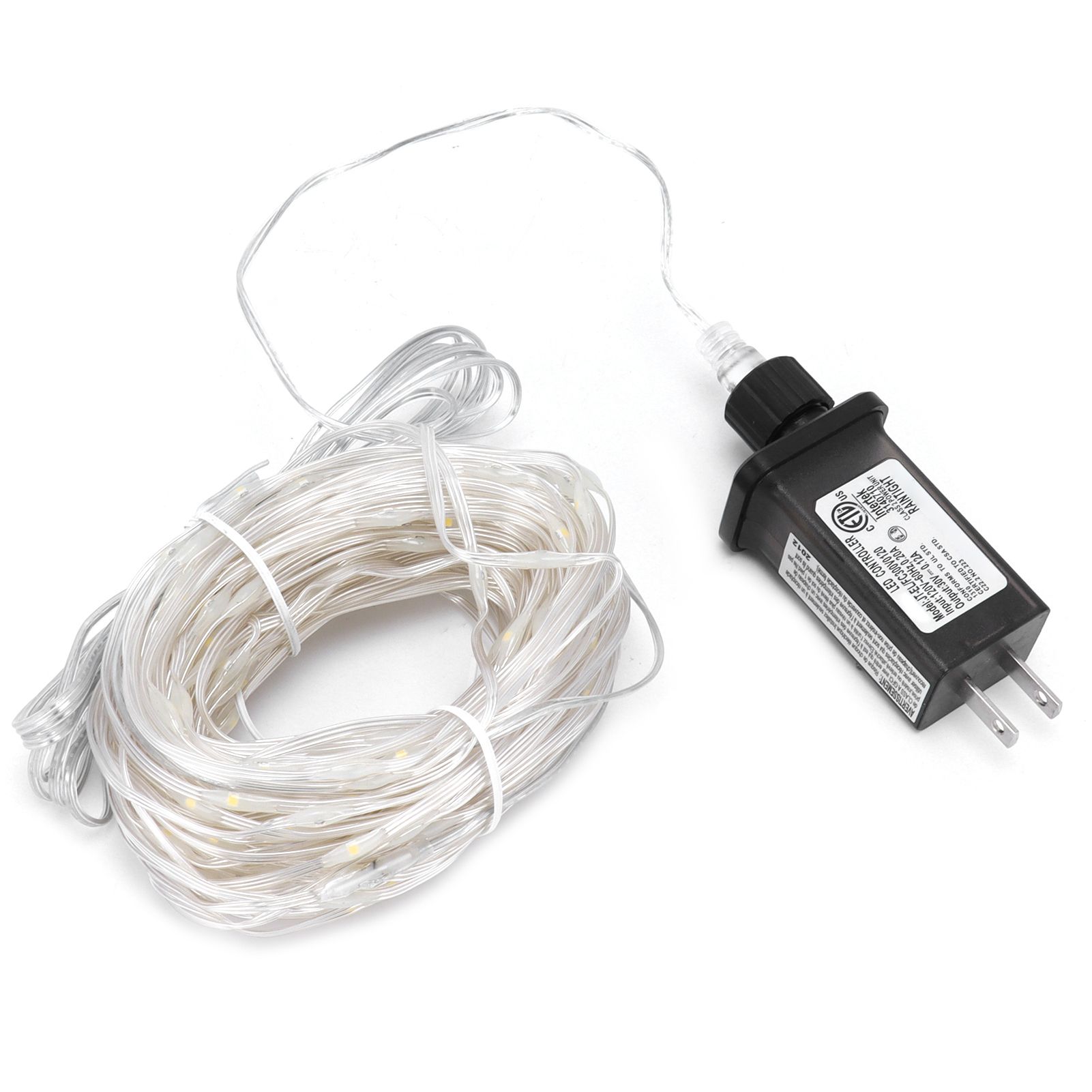 Chenmeng La 23M Clear Copper Wire Light Low Voltage 200LED String for Outdoor Decor Warm White US 120V