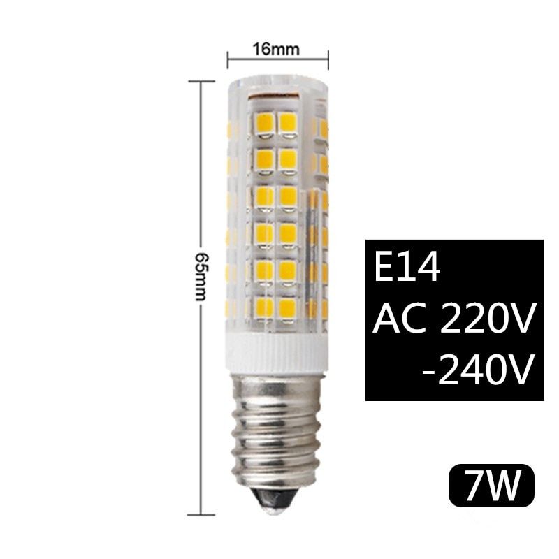 LED Corn Light Bulb E14 3W 4W 5W 7W 220V-240V Mini LED Corn Lamp SMD2835 Spotlight Chandelier Lighting Replace Halogen Lamp