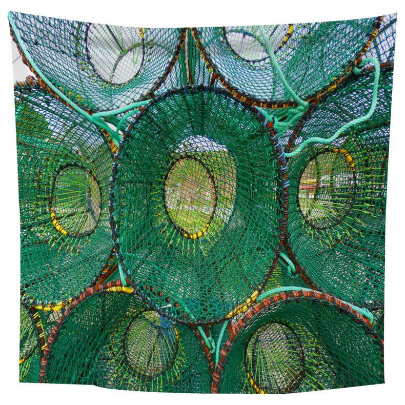 Green fishing net Square 1.5*1.8m Wall Hanging Carpet Bedroom Decoration