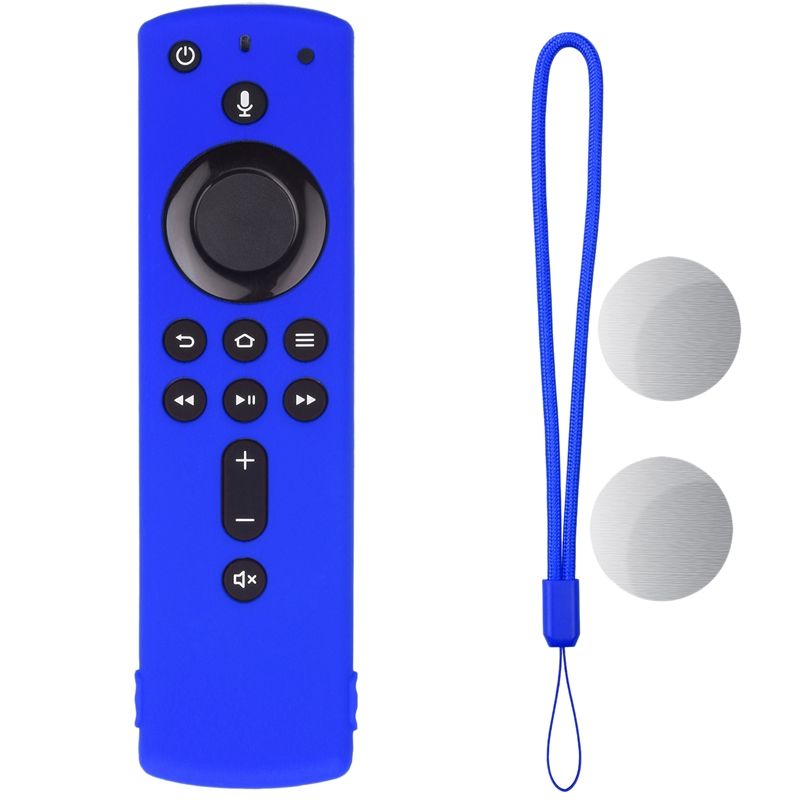 Silicone Case Suitable for Amazon Fire TV Stick Remote Control Scratch-Resistant Protective Case Dustproof Blue
