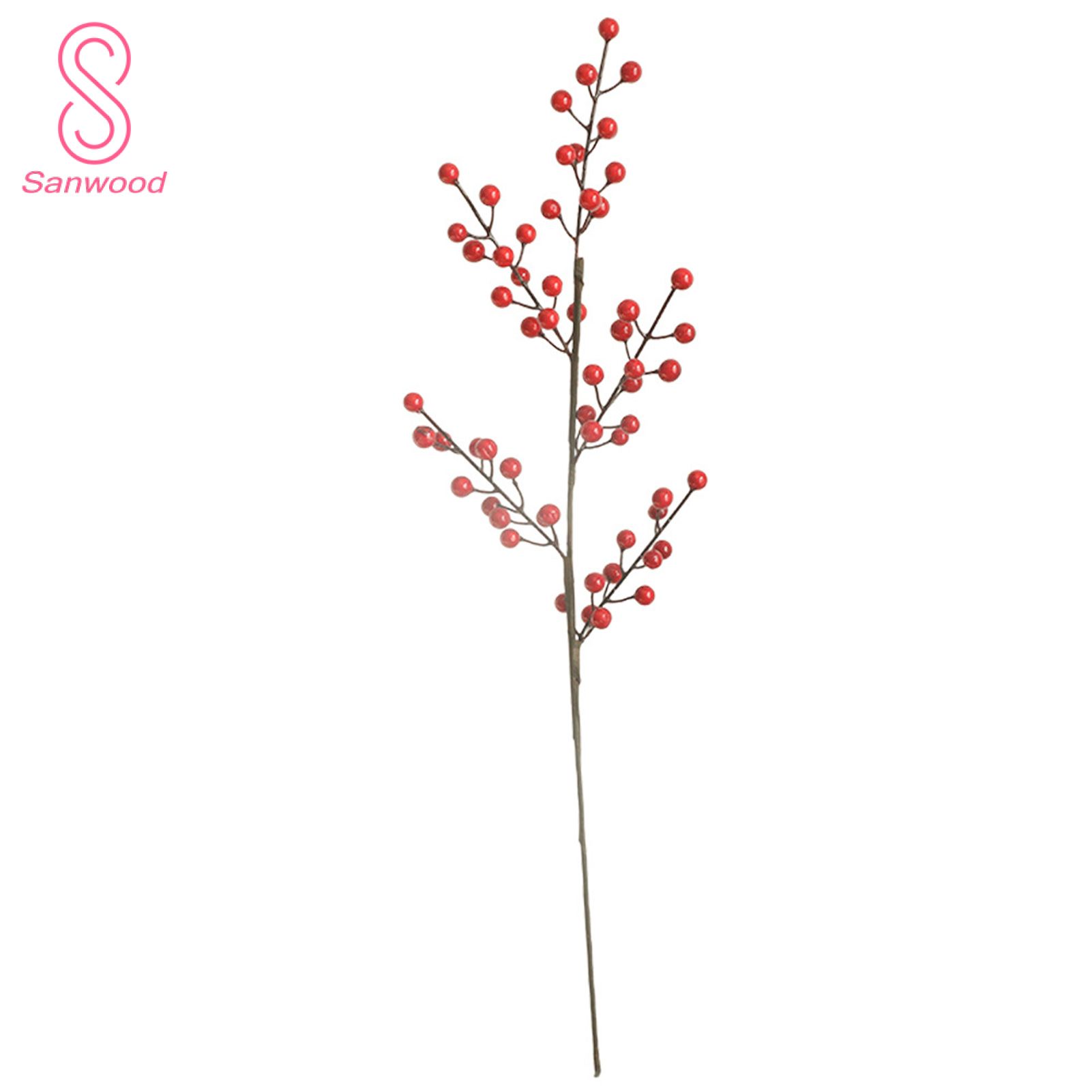 Artificial Flower Multi-use Bright-colored Polystyrene Styrofoam Decorative Red Fruit Display for Gifts