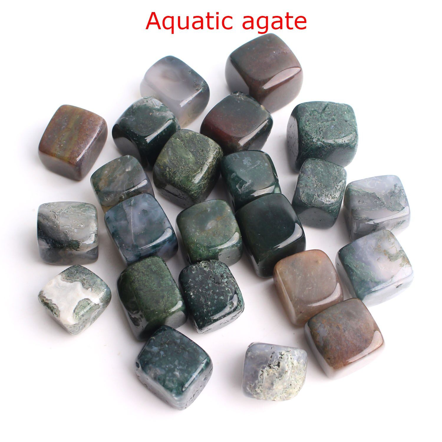 50/100g Colorful Natural Crystal Stone Tumbledstone Gravel Square Shaped Gemstone Healing Home Aquariums Tank Decor