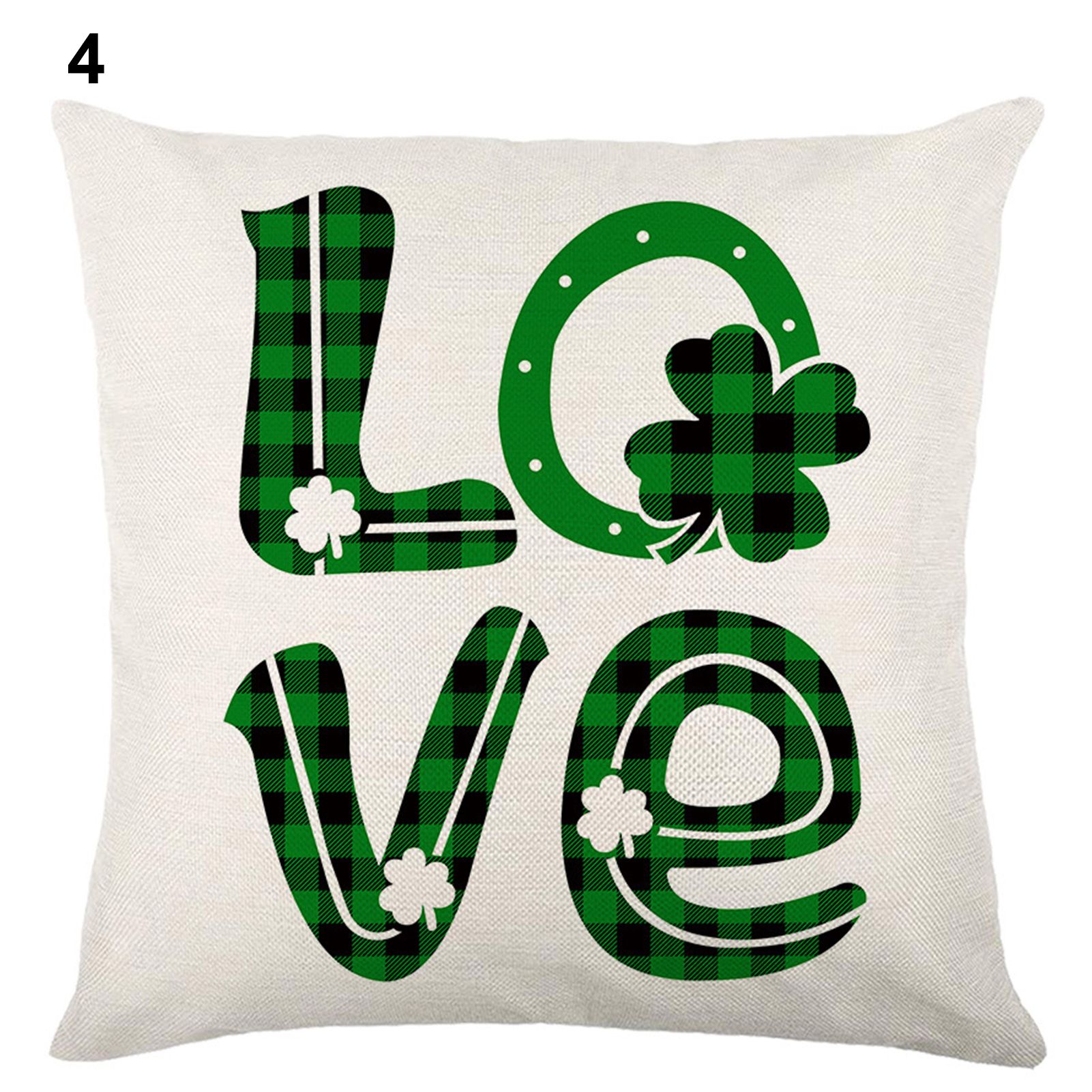 Cushion Slipcover Washable Glaring Green Leaves Decorative lowcase