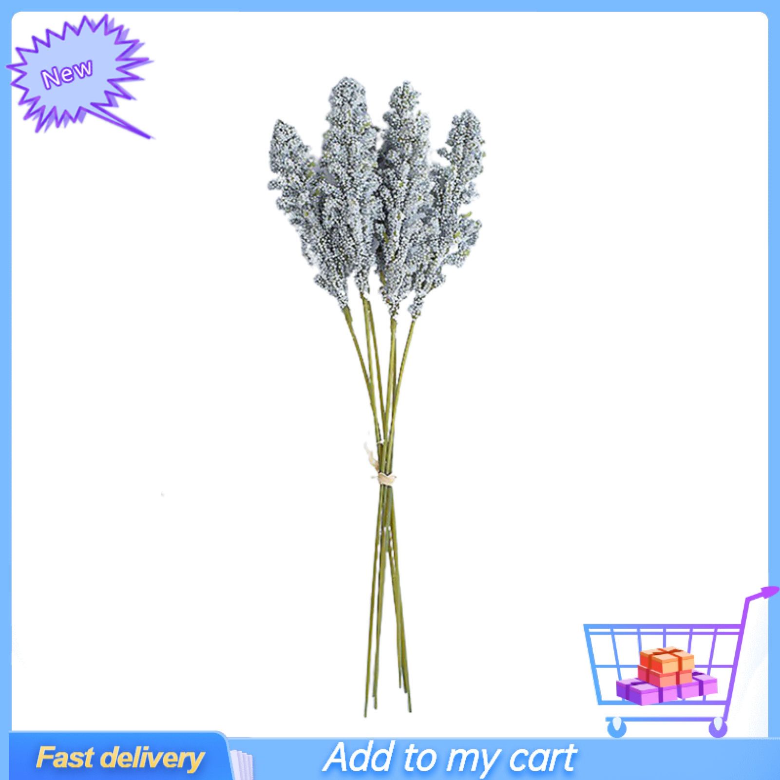 6Pcs  Ear Flower Vivid Appearance Fine Workmanship Home Decor Wedding Table Home Artificial Ear Flower for Home