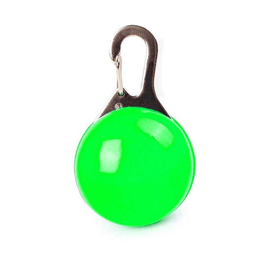 LED pet puppy safety warning light luminous dog pendant outdoor waterproof keychain night light